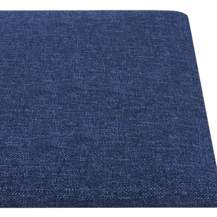 Lumarko Panele ścienne, 12 szt., niebieskie, 90x15 cm, tkanina, 1,62 m² - Panele ścienne i boazeria - miniaturka - grafika 6