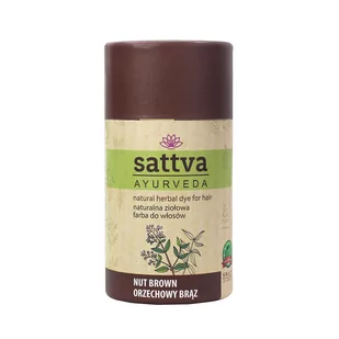 Sattva Henna orzechowy brąz SATTVA 150g - Farby do włosów i szampony koloryzujące - miniaturka - grafika 1