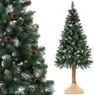 Choinki - Choinka na pniu 220 cm sztuczna sosna diamentowa gęsta - miniaturka - grafika 1