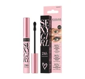 Tusze do rzęs - Eveline KOLOROWKA Sexy Girl Maskara 24H nadająca objętość i podkręcająca extra black 10ml - miniaturka - grafika 1