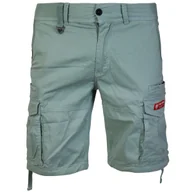 Spodnie męskie - spodnie bojówki krótkie YAKUZA PREMIUM - CARGO SHORTS dark mint-XL - miniaturka - grafika 1