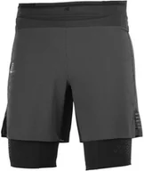 Spodnie sportowe damskie - Salomon Spodenki Exo Motion TW Short M Black C15083 - miniaturka - grafika 1