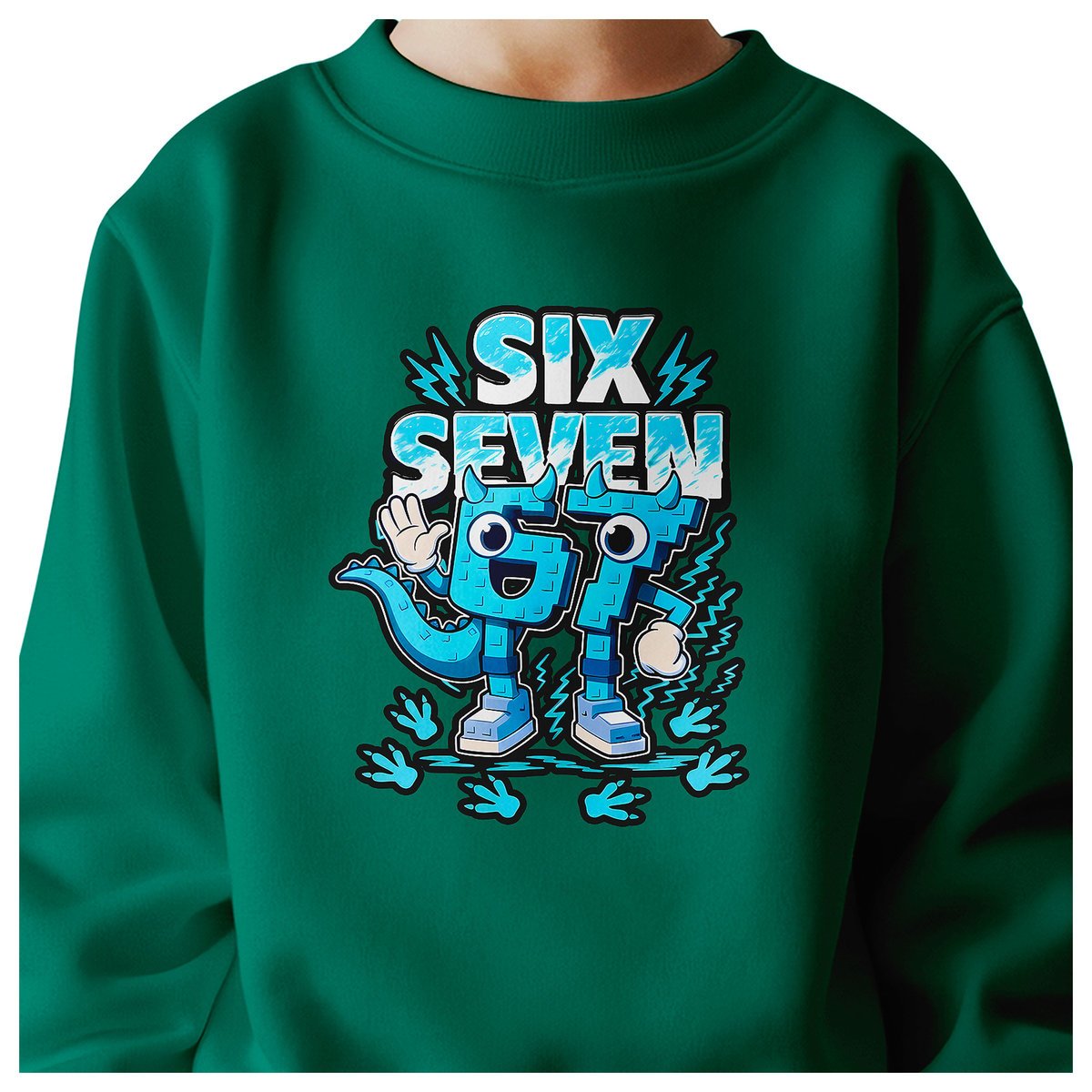 BLUZA DZIECIĘCA 67 SIX SEVEN KLOCKI VIRAL DLA CHŁOPCA DZIEWCZYNKI 122-128