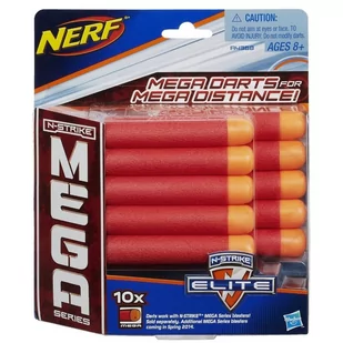 Nerf Strzałki N-Strike Elite Mega 10 szt. A4368 - Zabawki militarne - miniaturka - grafika 1