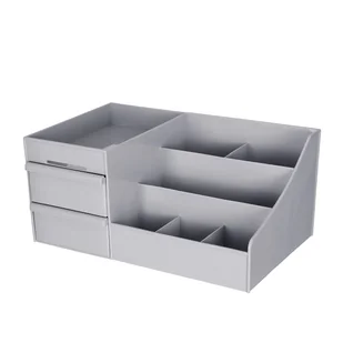 Przybornik na biurko grey 35 X 21,5 X 16,5 cm - Przyborniki na biurko - miniaturka - grafika 1