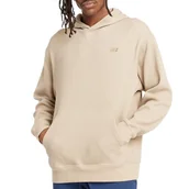 Bluzy męskie - Bluza New Balance MT43519SOT - beżowa - miniaturka - grafika 1