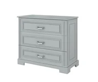 Komody dla dzieci - Komoda szara Ines Neutral Grey (3szuflady) - miniaturka - grafika 1