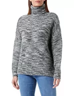 Swetry damskie - usha BLUE LABEL sweter damski 15420166, czarny wielokolorowy, M-L - miniaturka - grafika 1