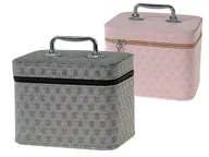 Kosmetyczki, organizery i kuferki - Adar Kuferek L z lusterkiem na zamek 23x17x15cm Mix - miniaturka - grafika 1