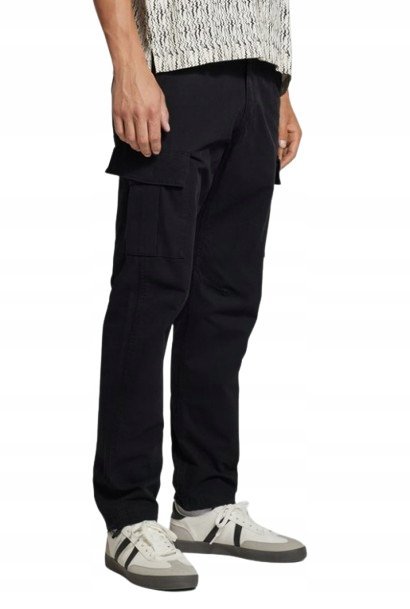 JACK&JONES SPODNIE MĘSKIE CZARNE BOJÓWKI CASUAL 36/34 JMG