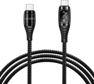 Kable USB - LOGILINK CU0181 Kabel USB 2.0 Type-C C/M na USB-C/M E-mark PD wyświetlacz czarny 1m - miniaturka - grafika 1