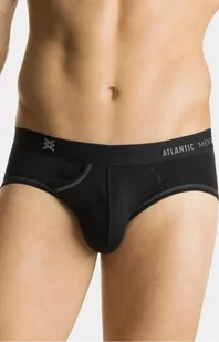 Slipy męskie czarne Sport MP-162, Kolor czarny, Rozmiar XL, ATLANTIC - Intymna - Majtki męskie - miniaturka - grafika 1