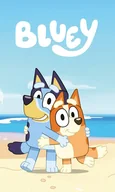 Koce i narzuty dla dzieci - Koc polarowy 100x150 Bluey niebieski - miniaturka - grafika 1