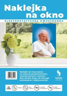 Naklejka na okno Jan Paweł II A4 - Kunke - Szkolne artykuły papiernicze - miniaturka - grafika 1