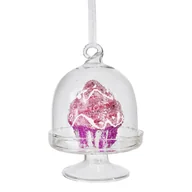 Bombki - BOMBKA CHOINKOWA SZKLANA NA CHOINKĘ  RÓŻOWA BABECZKA W SZKLE 7,5 CM BOMBKI CHOINKOWE BAŃKI I OZDOBY NA CHOINKĘ - miniaturka - grafika 1