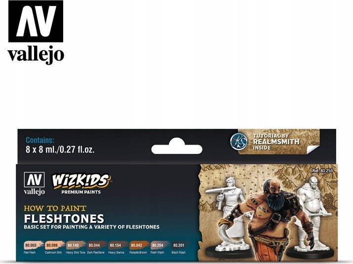 Vallejo Vallejo: Wizkids - Fleshtones 8x8 ml