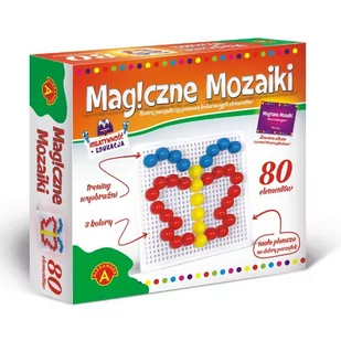 Alexander Magiczne Mozaiki Kreatywność i edukacja 80 elementy - Zabawki kreatywne - miniaturka - grafika 2
