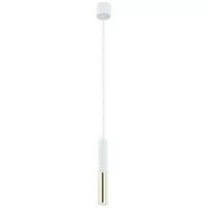 Lampy sufitowe - Orlicki Design Lampa wisząca Slimi S bianco/gold - miniaturka - grafika 1