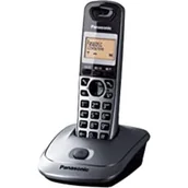 Telefony OUTLET - Panasonic KX-TG2511PD telefon bezprzewodowy DECT (wysoka jakość rozmowy bez zakłóceń, podświetlany ekran LCD 1.4cala), szaro-czarny - miniaturka - grafika 1