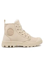 Botki damskie - Palladium Trapery Pampa Hi Zip Wl 95982-217-M Beżowy - miniaturka - grafika 1