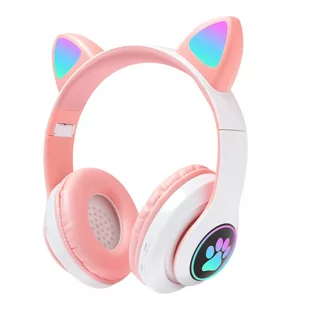 Słuchawki dla Dzieci Kocie Uszy LED RGB Bluetooth MALATEC - Słuchawki - miniaturka - grafika 4