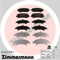 Klocki hamulcowe - Klocki hamulcowe - komplet ZIMMERMANN 24632.970.1 - miniaturka - grafika 1