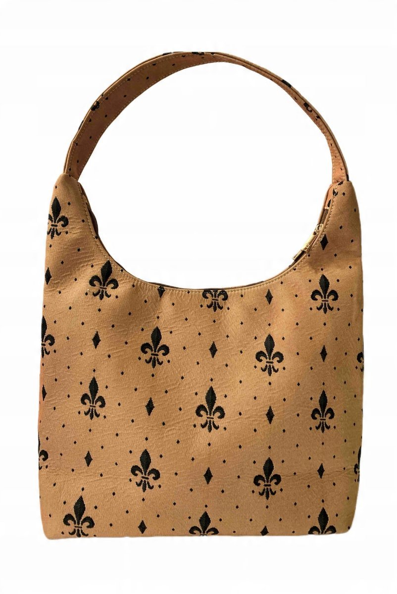 TORBA NA RAMIĘ ORNAMENT PUDROWY