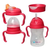 Kubki dla dzieci - B.Box kubek 4w1 zestaw 240 ml malinowy - miniaturka - grafika 1