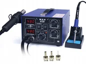 Lutownice - Stacja lutownicza 2w1 hotair i grotowa WEP 872D kompresor - 660W LUT-01026 - miniaturka - grafika 1