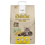 Żwirek dla kotów - Porta SoftCat Corn, żwirek dla kota - 17 l - miniaturka - grafika 1
