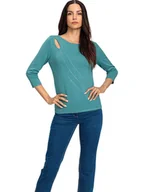 Koszulki i topy damskie - Heine Koszulka w kolorze turkusowym - miniaturka - grafika 1