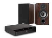 Zestawy stereo - Bluesound POWERNODE EDGE (czarny) + Debut 2.0 B5.2 (orzech) - miniaturka - grafika 1