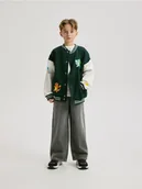 Spodnie i spodenki dla chłopców - Reserved - Jeansy baggy - jasnoszary - miniaturka - grafika 1