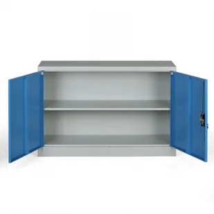 B2B Partner Metalowa szafa, demontowana, 1 półka, 1200 x 800 x 400 mm, niebieski 908009 - Szafy biurowe - miniaturka - grafika 2