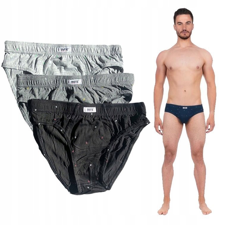 Slipy Męskie Slipki Bawełniane 100% 3Pak Moraj r. 3XL