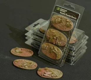 Gamers Grass: Bases Oval - Badlands 75 mm 3 szt. - Akcesoria do gier planszowych - miniaturka - grafika 1