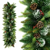 Ozdoby bożonarodzeniowe - Girlanda Choinka Diamentowa Szyszki 100 cm - miniaturka - grafika 1