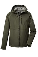 Kurtki męskie - Killtec Męska kurtka softshell / kurtka outdoorowa z kapturem KOS 84 MN SFTSHLL JCKT; ciemnooliwkowa, XXL, 39142-000 - miniaturka - grafika 1