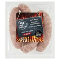 Kiełbasa i wędliny - Carrefour Targ Świeżości Kiełbasa biała parzona z szynki 400 g - miniaturka - grafika 1