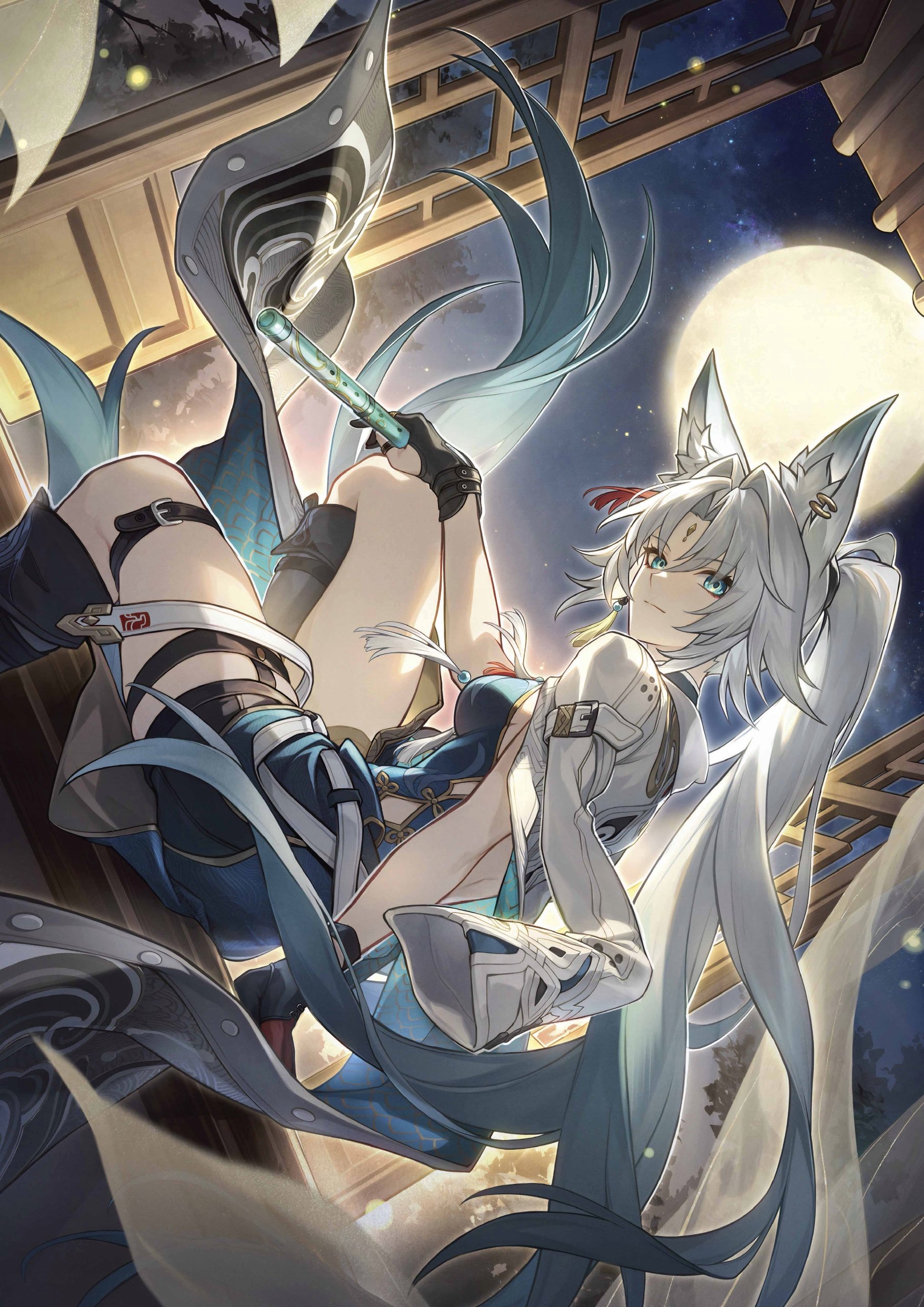 Plakat A3 Honkai Star Rail Hsr Anime Gra Feixiao Saran