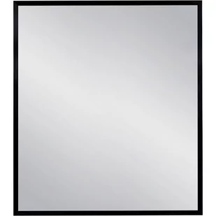 Lustro łazienkowe prostokątne 70x80 cm czarna rama - Lustra - miniaturka - grafika 1