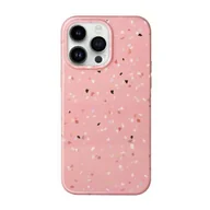 Etui i futerały do telefonów - UNIQ etui Coehl Terrazzo iPhone 14 Pro 6,1" różowy/coral pink - miniaturka - grafika 1