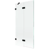 Parawany nawannowe - Mexen Lunar parawan nawannowy 2-skrzydłowy lewy 90 x 150 cm, transparent, czarny - 897-090-100-70-00-L - miniaturka - grafika 1