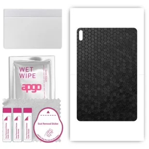 folia naklejka skórka strukturalna na TYŁ do Huawei MatePad C7 - Plaster Miodu Czarny - apgo SKINS - Akcesoria do tabletów i e-booków - miniaturka - grafika 1