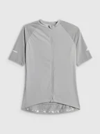 Koszulki rowerowe - 4F Koszulka kolarska damska - szara XS - miniaturka - grafika 1