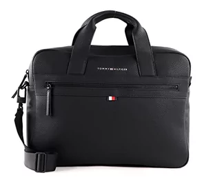 Tommy Hilfiger Męska torba na komputer Essential PU, czarna, jeden rozmiar, Czarny, rozmiar uniwersalny - Torebki damskie - miniaturka - grafika 1
