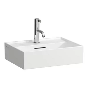 Laufen Kartell Umywalka wisząca 45x34 cm z otworem na baterię biała H8153300001041 - Umywalki - miniaturka - grafika 1