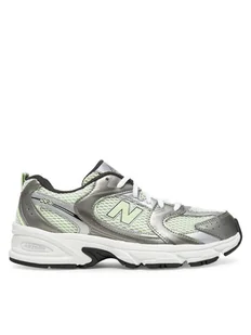 New Balance Sneakersy GR530ADF Srebrny - Buty dla dziewczynek - miniaturka - grafika 1