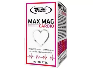 REAL PHARM Real Pharm Max Mag Cardio 90 tabs - Witaminy i minerały dla sportowców - miniaturka - grafika 1