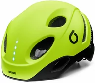 Kaski rowerowe - Kask rowerowy BRIKO E-ONE LED Lime fluo Black 2022 - miniaturka - grafika 1